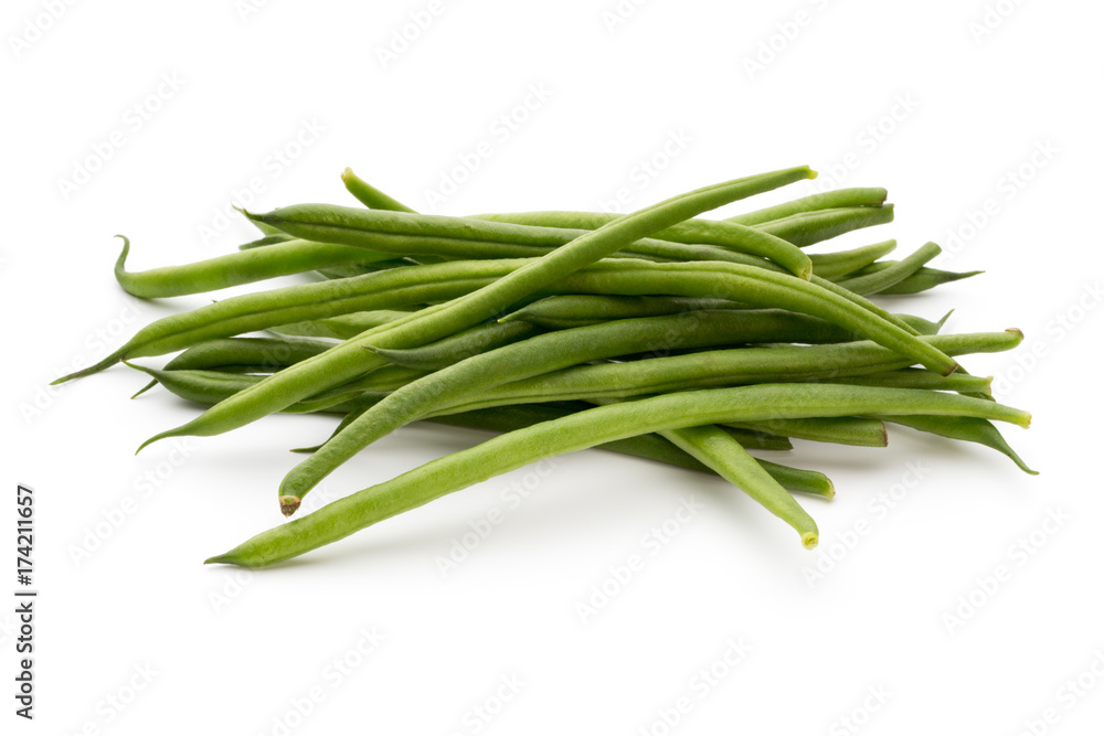 Green beans isolated on a white background. Green beans isolated on a white background.
