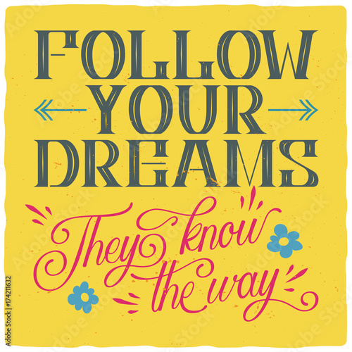 Motivational poster.