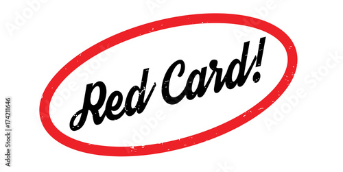 Red Card rubber stamp. Grunge design with dust scratches. Effects can be easily removed for a clean, crisp look. Color is easily changed.