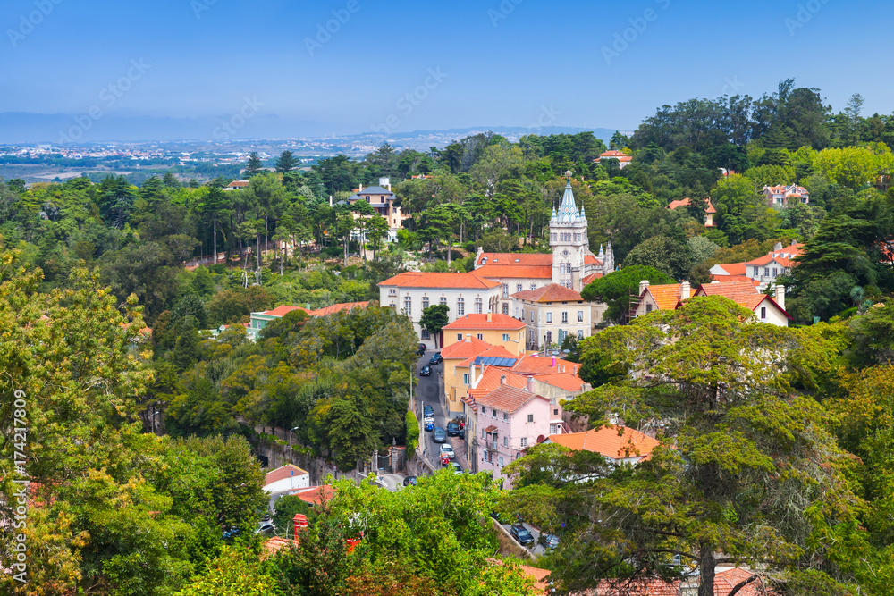 Cultural Landscape of Sintra in summer. Portugal