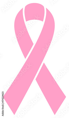 Pink Ribbon Breast Cancer Graphic