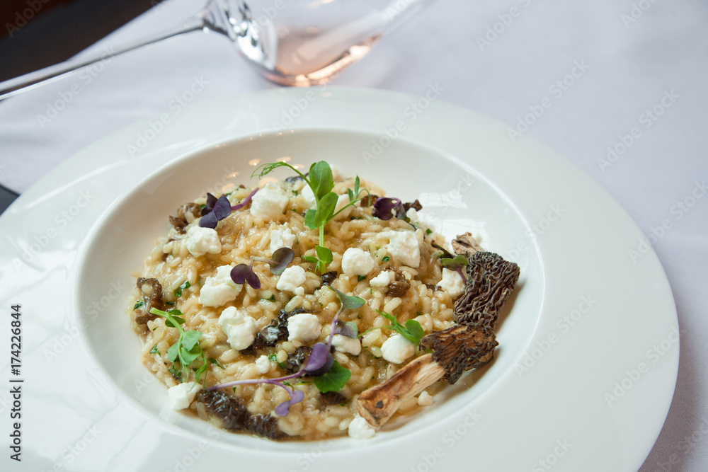 risotto with morelst which perfect for an easy day or brunch risotto with morelst which perfect for an easy day or brunch
