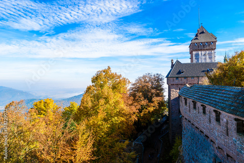 Haut-koenigsbourg - old castle in beautiful Alsace region of France near the city Strasbourg