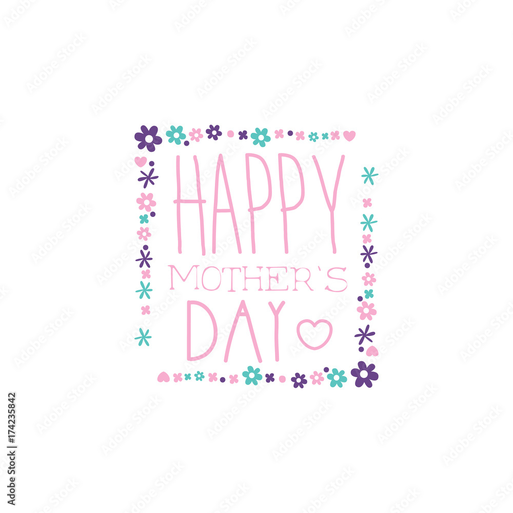 Happy Mothers Day logo template