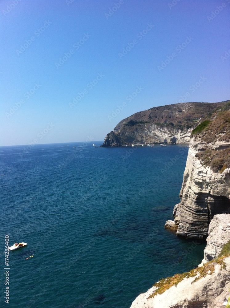 Coast of Ischia, Italian island