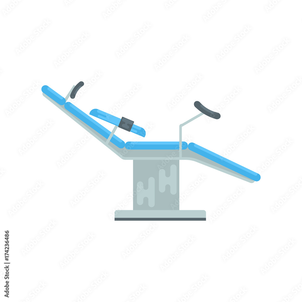 Gynecological chair, medical equipment vector Illustration Gynecological chair, medical equipment vector Illustration