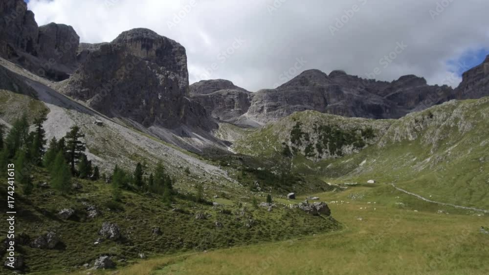 time lapse in Antersas, Puez