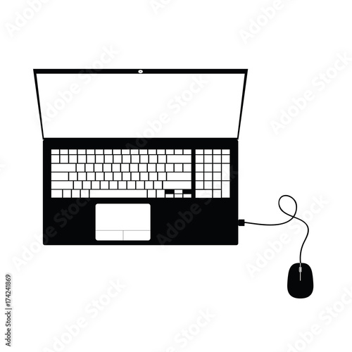 laptop technology illustration