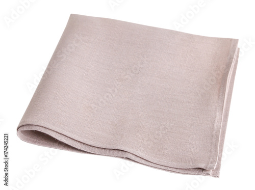 Kithen folded towel isolated.