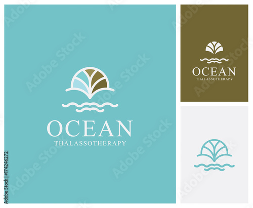 Thalasso, termes, marin, magasin, boutique, enseigne, nom, identité, marque, logo, eau, océan