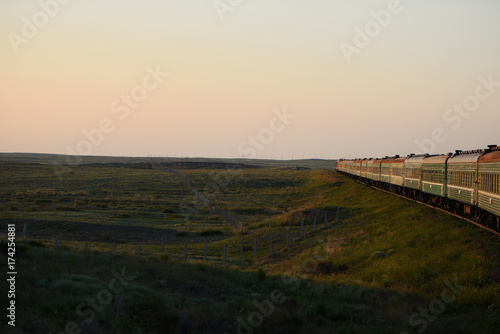  many railway wagons