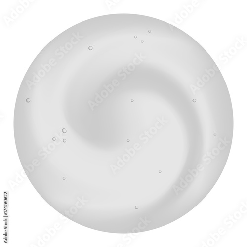 Top view of coffee foam