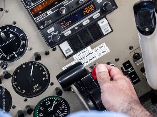 Fotografia Cockpit Piper