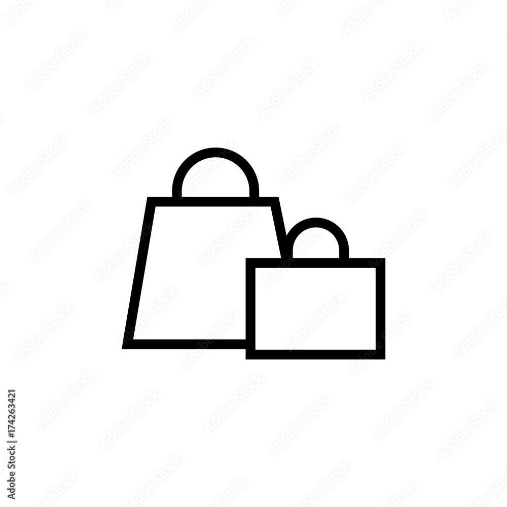 Shopping cart vector icon Shopping cart vector icon