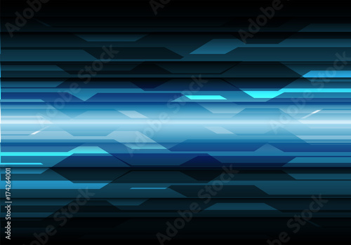 Abstract blue light polygon future technology background vector illustration.