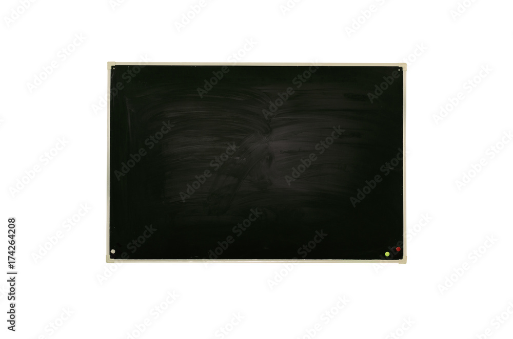 Fototapeta premium Blackboard (Chalkboard) isolated on white. Education background.