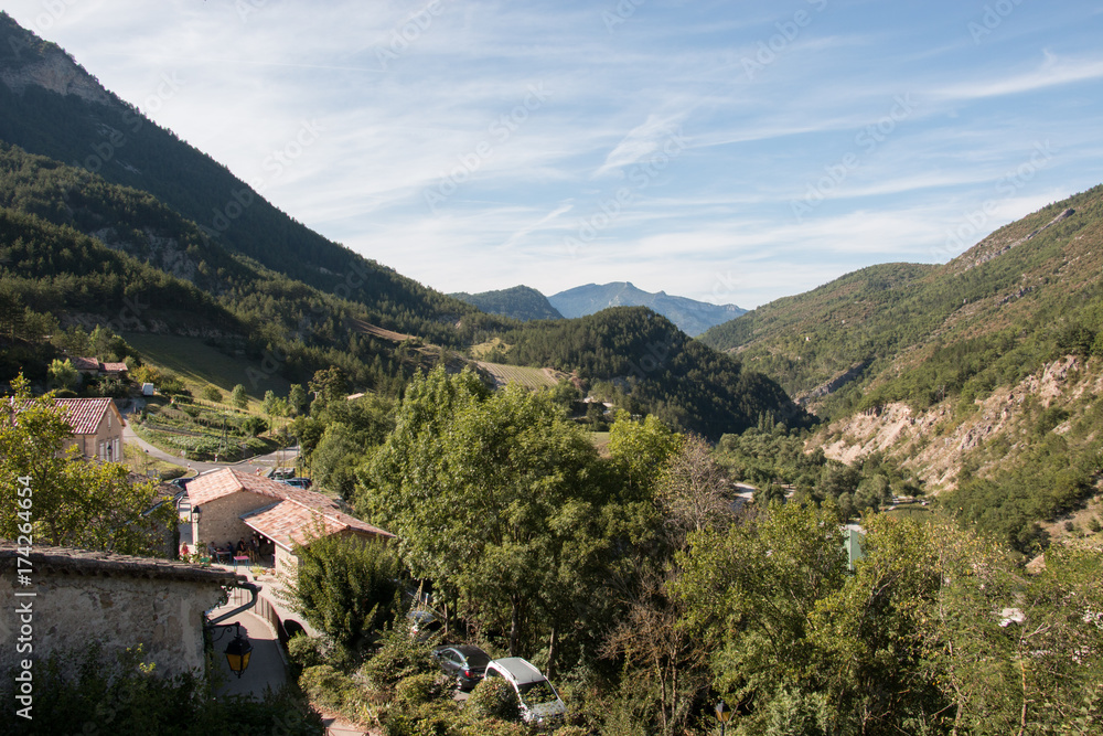 Fototapeta premium French Village, Saint-Benoit-en-Diois, Drôme, France