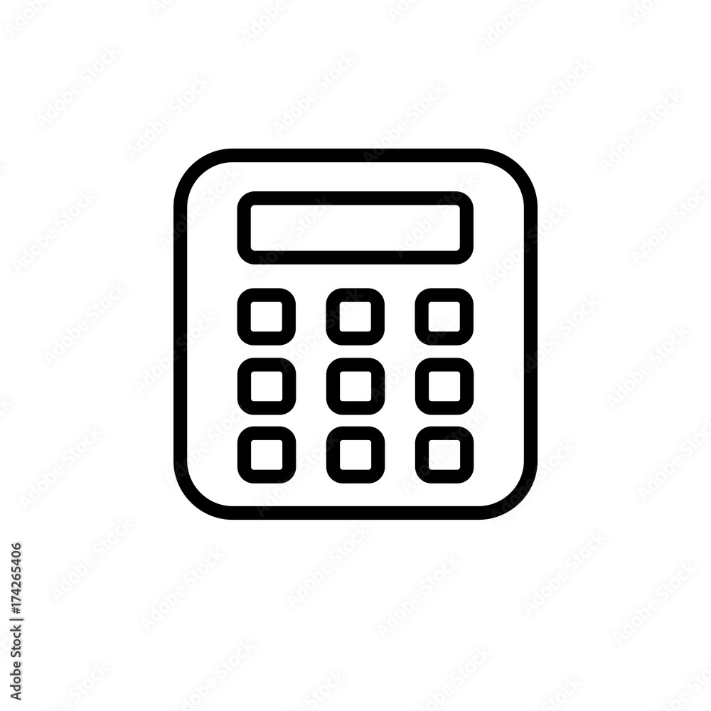 Calculator vector icon Calculator vector icon