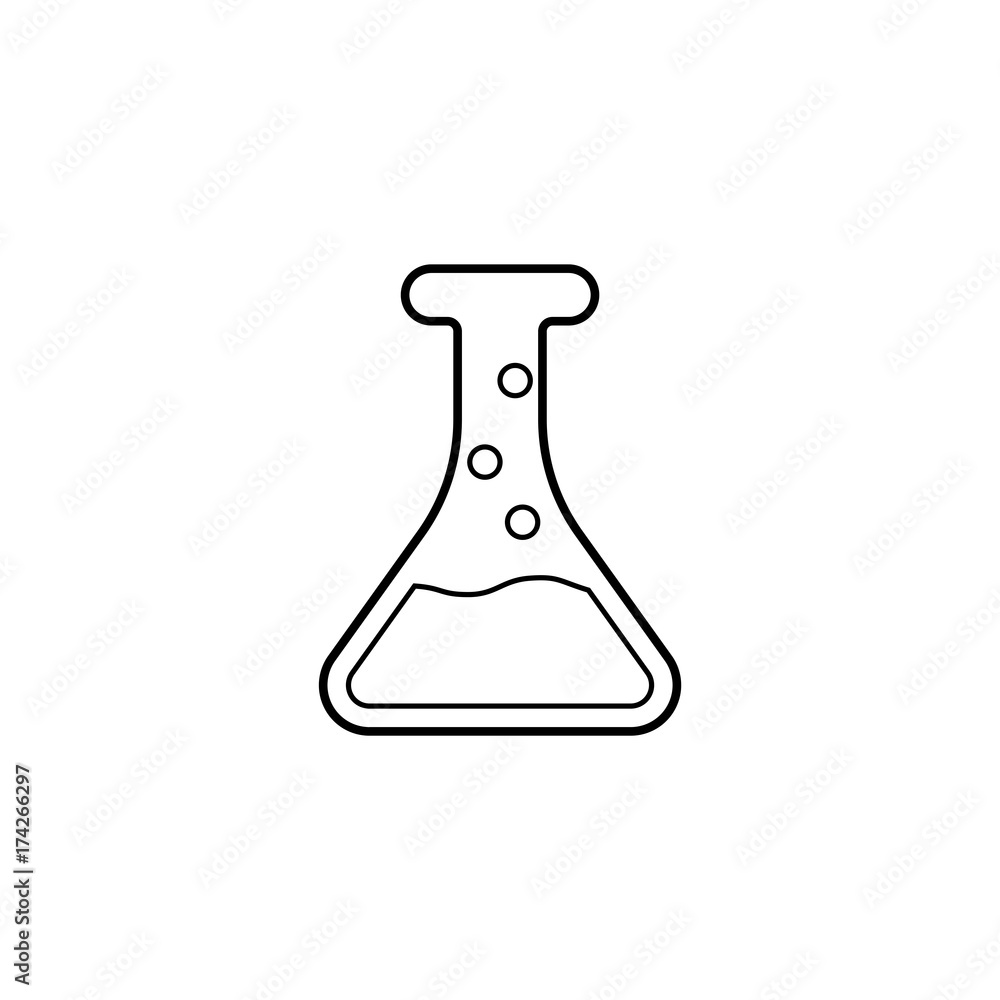 Chemical tube vector icon Chemical tube vector icon