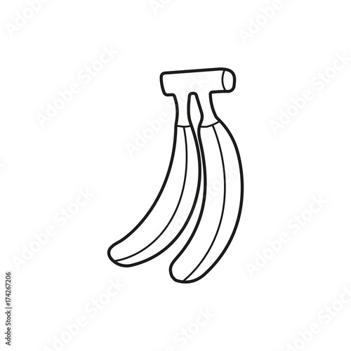 Banana vector icon