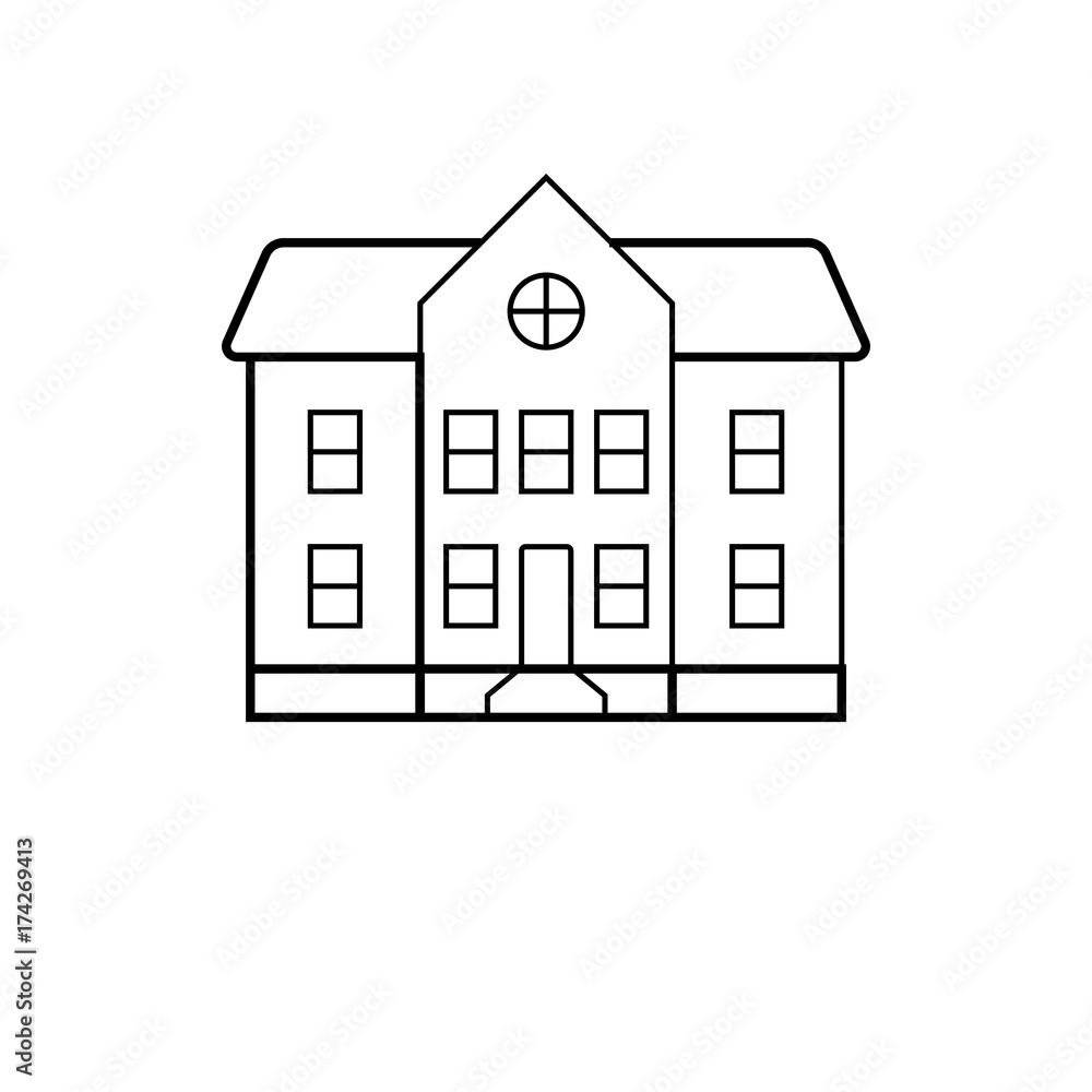Building vector icon Building vector icon