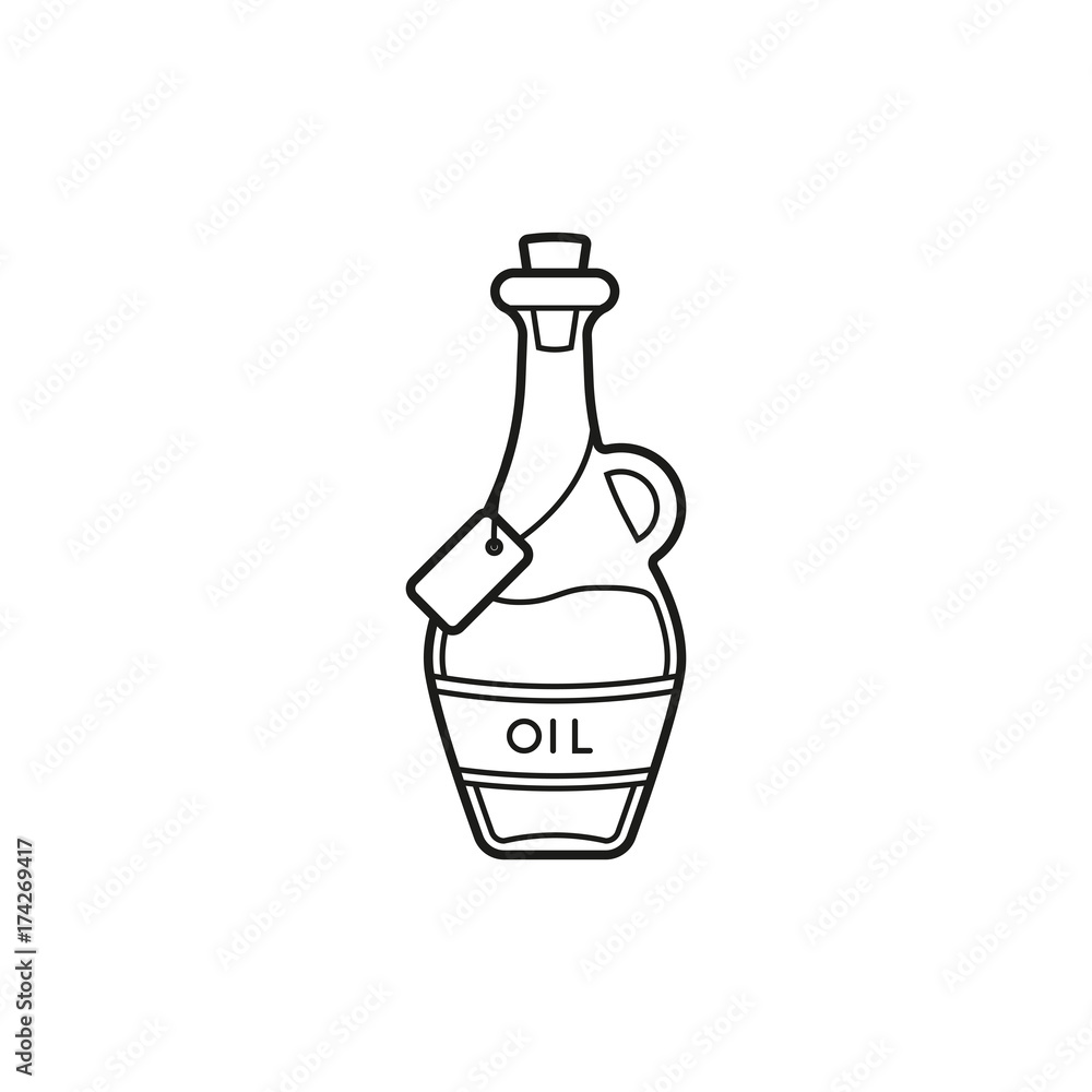 Oil bottle vector icon Oil bottle vector icon