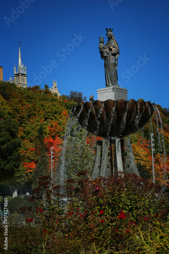 Statue of Ste Anne in Quebec photo