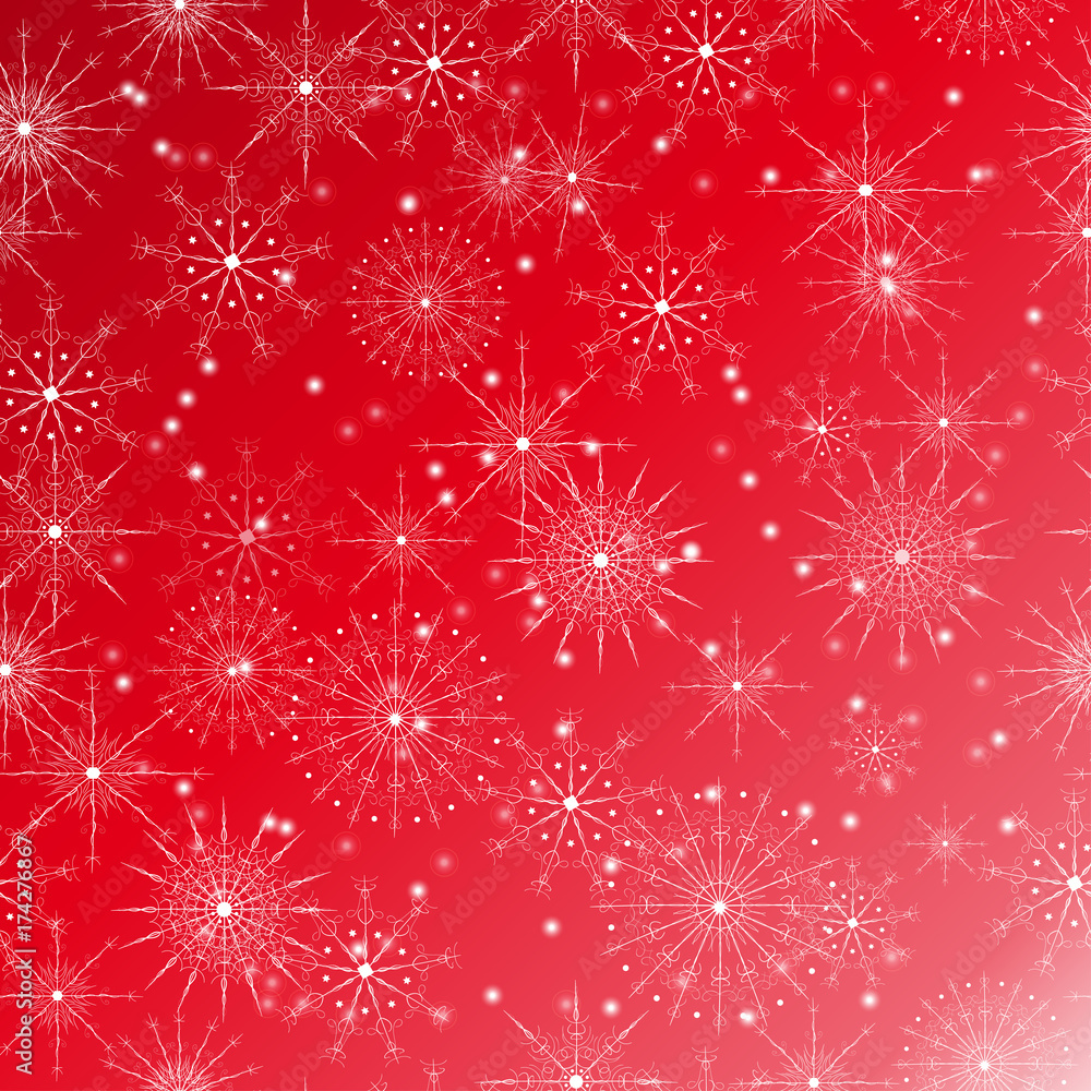 Christmas, Happy New Year creative greeting illustration. Winter red white holiday background with snowflakes for postcards, banners, cover design,invitations,label ,web design. Christmas, Happy New Year creative greeting illustration. Winter red white holiday background with snowflakes for postcards, banners, cover design,invitations,label ,web design.