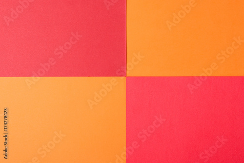 Abstract colorful paper background texture from red  orange.