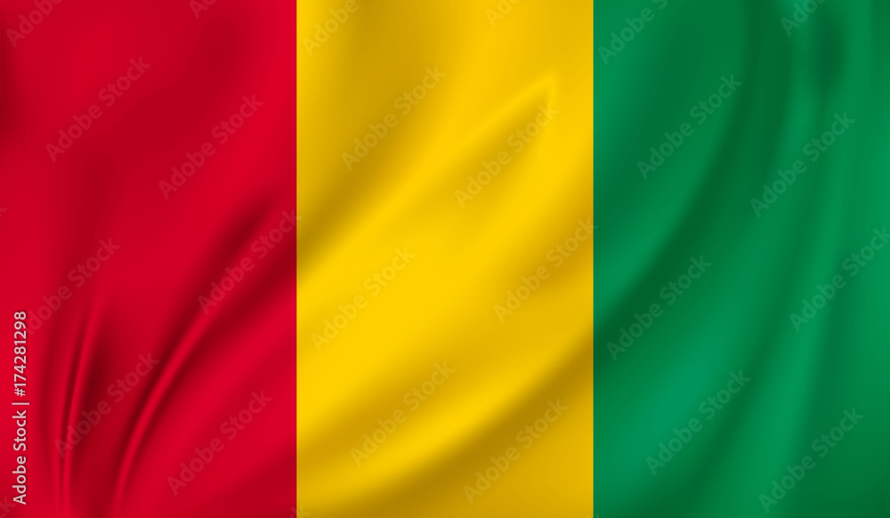 waving flag Guinea