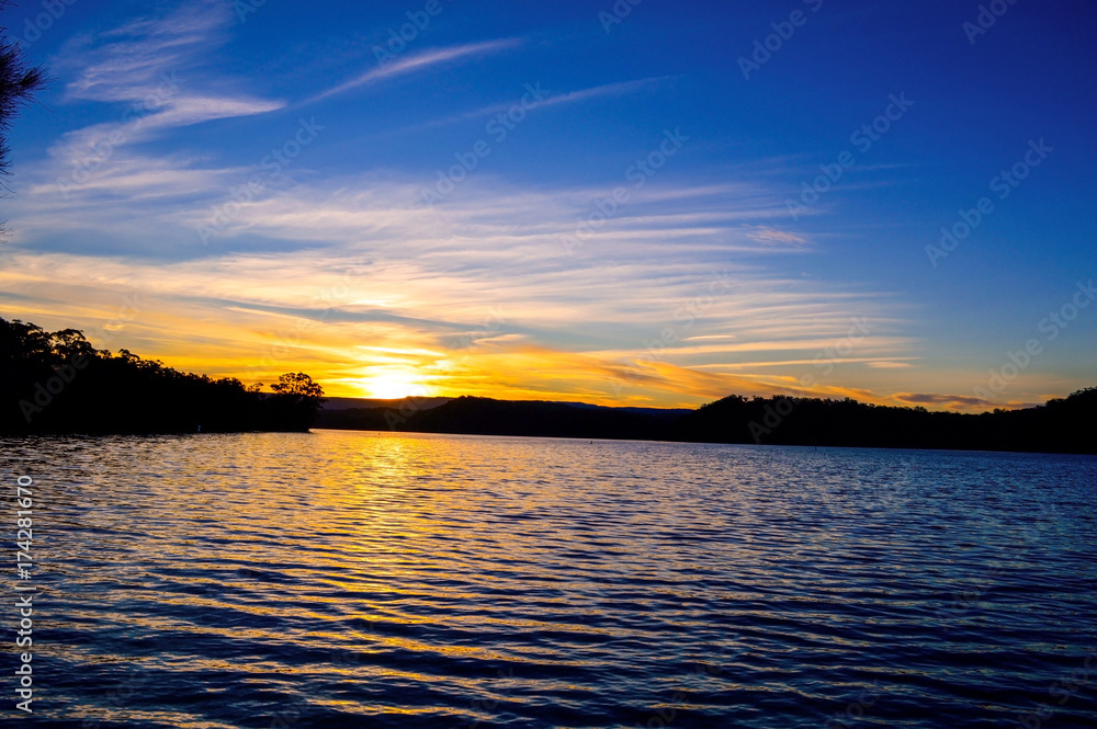 Fototapeta premium The Lake in the light of the Day.