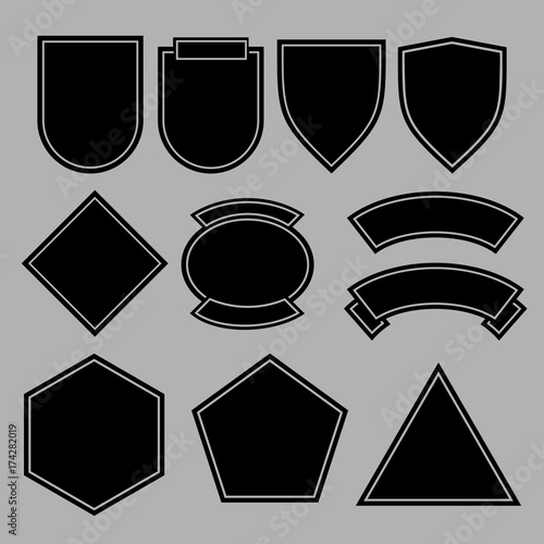 Army patches or military badges template design