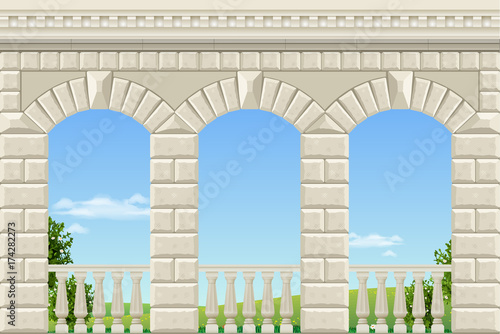 Classic arch of the palace