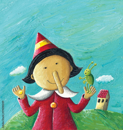 Pinocchio with Cricket and ...