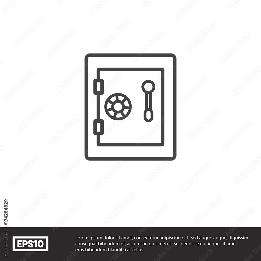 Safe vector icon Safe vector icon