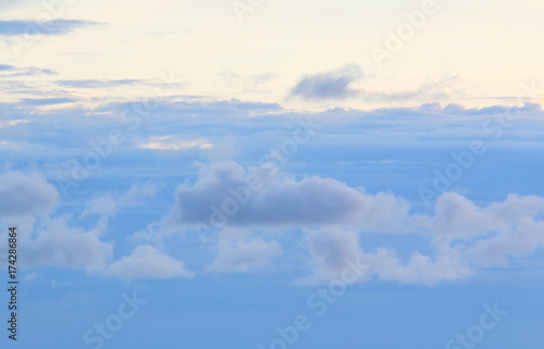 beautiful sky with clouds background. © Passakorn