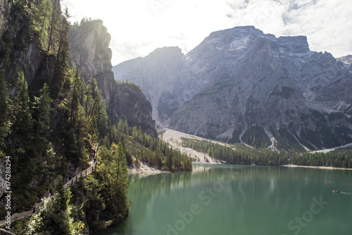 Fototapeta Naklejka Na Ścianę i Meble -  Lake Braies, South Tyrol, Italy