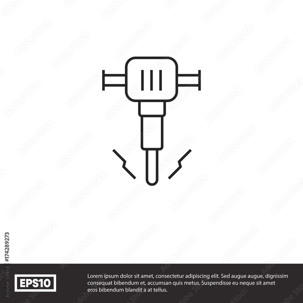 Drill vector icon Drill vector icon