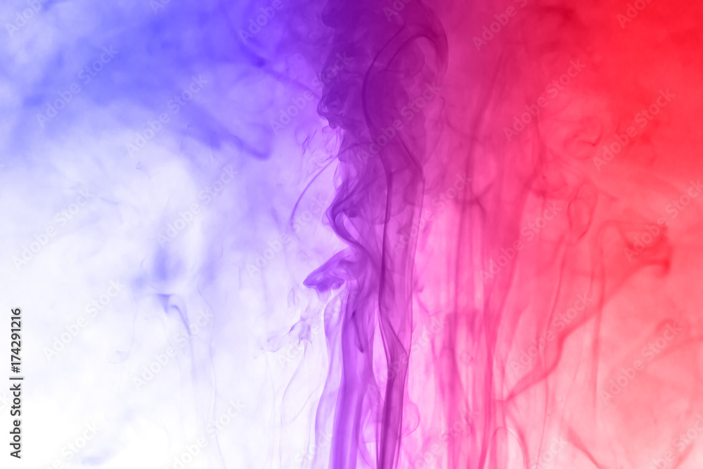 Painted colored Smoke for abstract background.