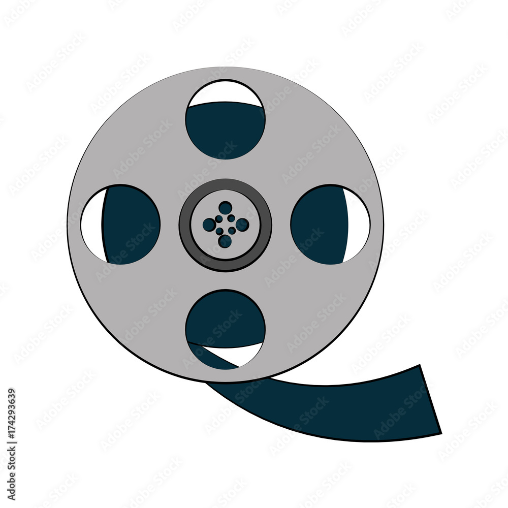 Fototapeta premium tape reel icon image vector illustration design 