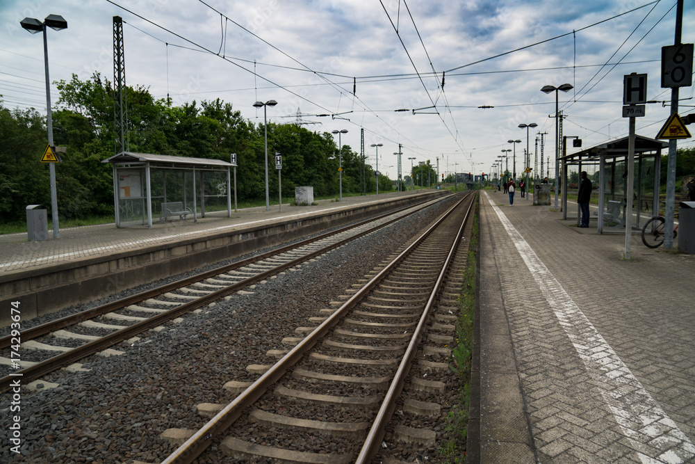 Tracks at the station