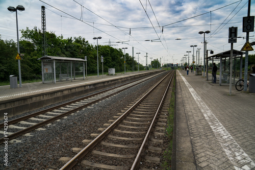 Tracks at the station