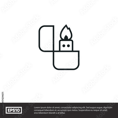Lighter vector icon