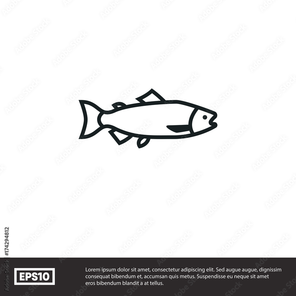 Fish vector icon