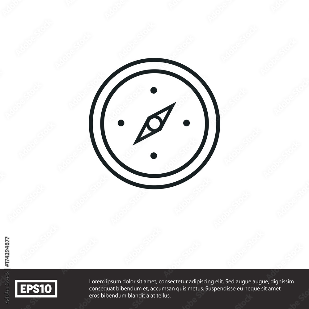 Compass vector icon Compass vector icon