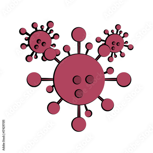 microorganism representation icon image vector illustration design 