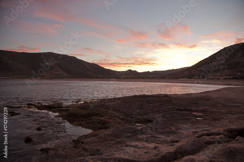 Atardecer en playa