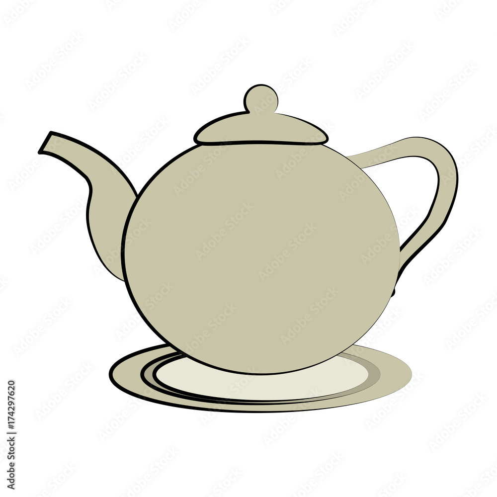 kettle tea beverage icon image vector illustration design kettle tea beverage icon image vector illustration design