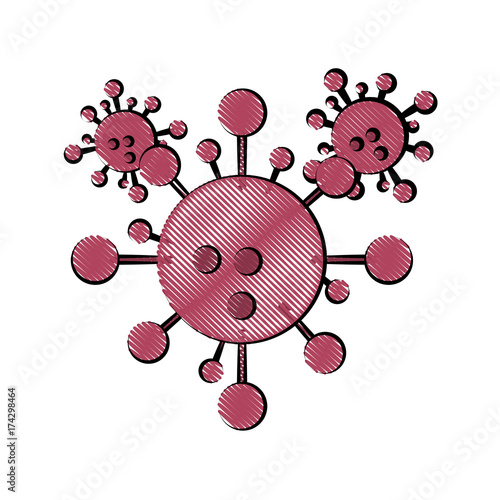 microorganism representation icon image vector illustration design 