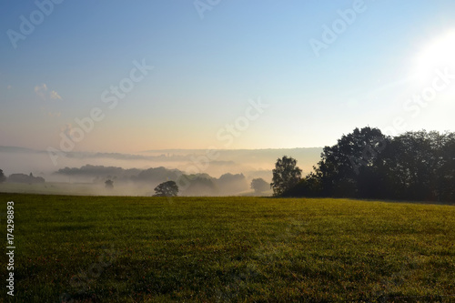 Brume sur campagne